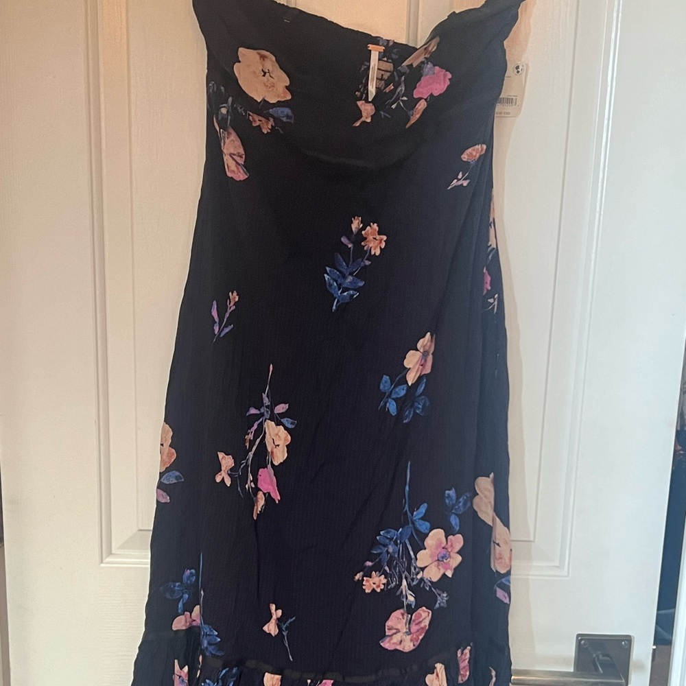 Strapless free people dress